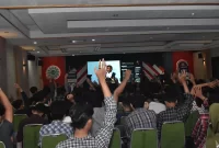 Kegiatan workshop dan sosialisasi wirausaha di kmpus ITB AD