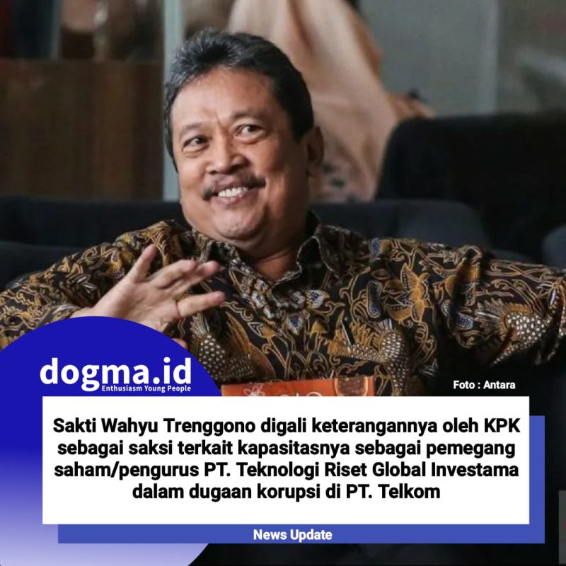 Menteri Kelautan dan Perikanan Republik Indonesia Sakti Wahyu Trenggono, Jumat (26/7), memenuhi panggilan penyidik KPK